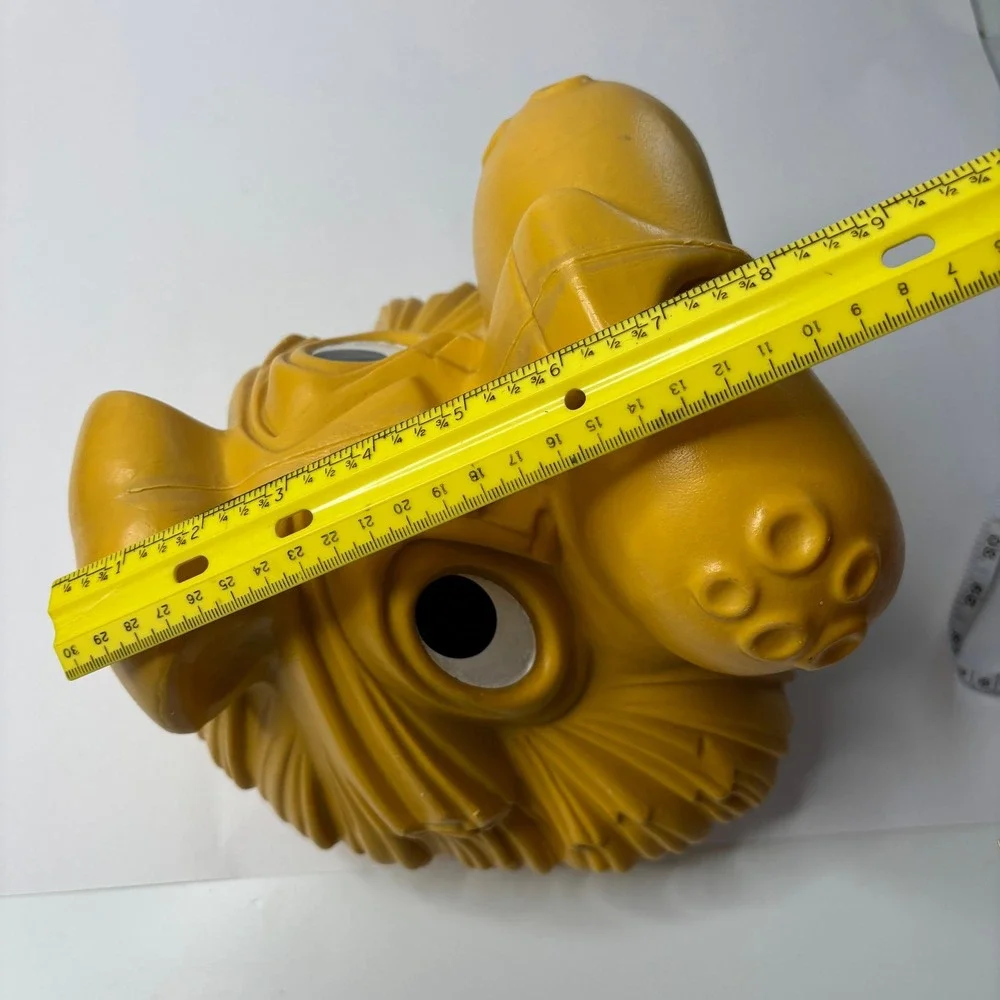 Vintage 70s Fesco Circus Lion Head Trash Can *Lid Only* Whimsical Decor Kid Core